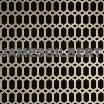 Perforated Hexalong Satin Nickel Decorative Grille